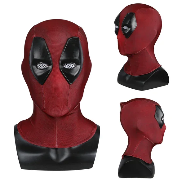 Red Mouth Hero Costume Unisex Halloween Themed Party Cosplay Full Body Suit with Removable Mask