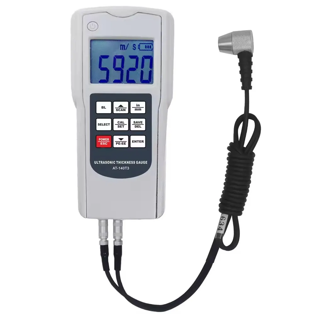 AT-140T3 High Quality Ultrasonic Thickness Gauge Range (1.0-300) Mm Thickness Measurement With Backlight