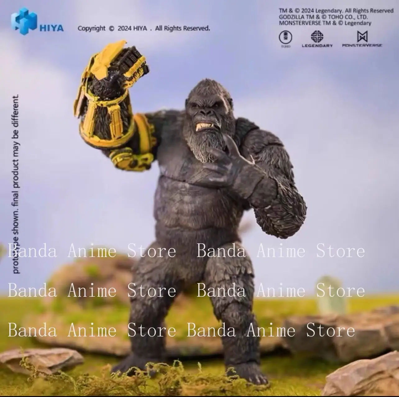 

In Stock 16CM HIYA Action Figure Exquisite Basic Series Godzilla X Kong The New Empire Kong B.E.A.S.T. Glove Ver.