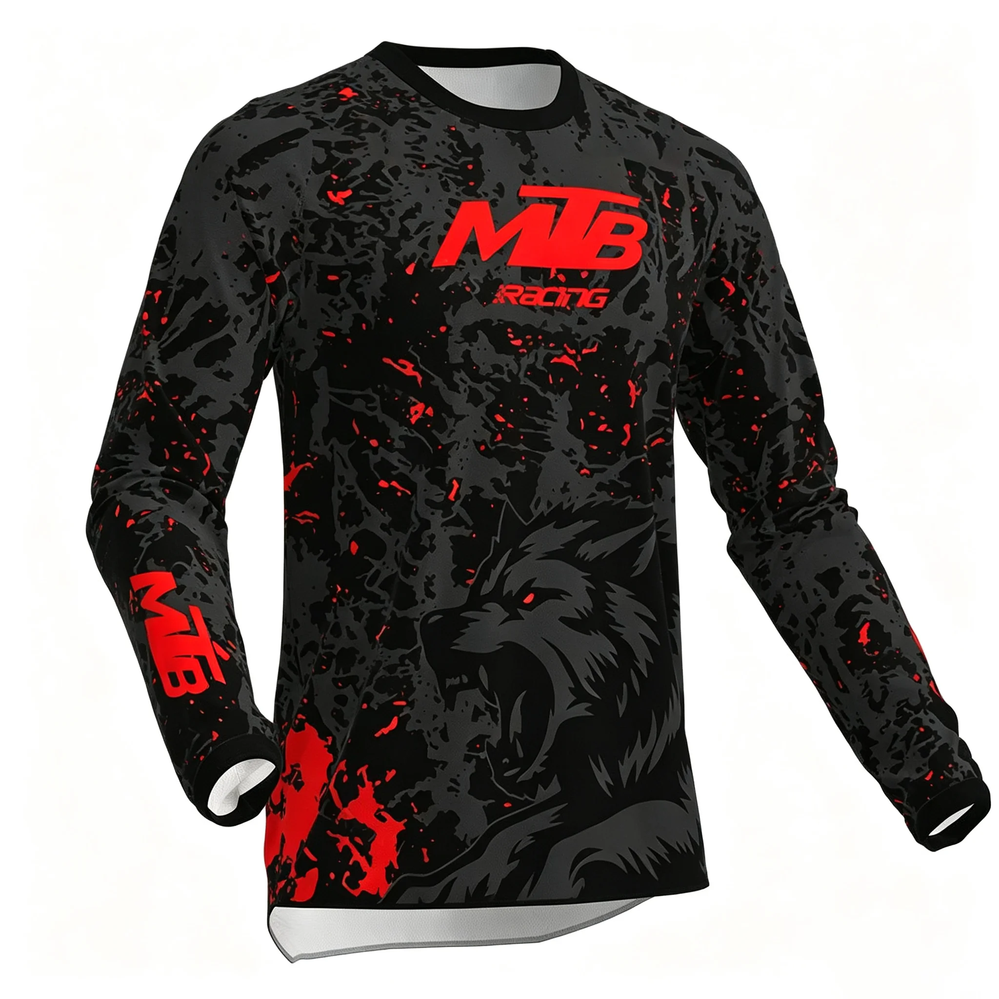 Downhill Mountain Biking Jersey – Motocross/MTB T-Shirt – Men's & Children's Long-Sleeve Outdoor Sportswear (Autumn/Winter)
