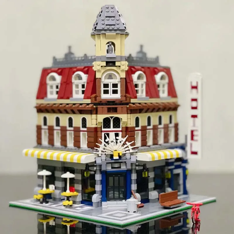 2056 PCS Cafe Corner Compatible10182 15002 Building Blocks Bricks Toy Birthday Gift