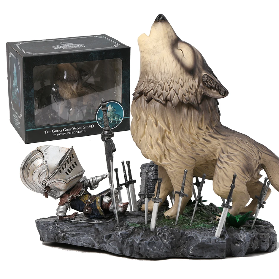 Figurine Dark Souls The Great Grey Wolf Sif Figure Collectible Model Toy For Xmas Gift