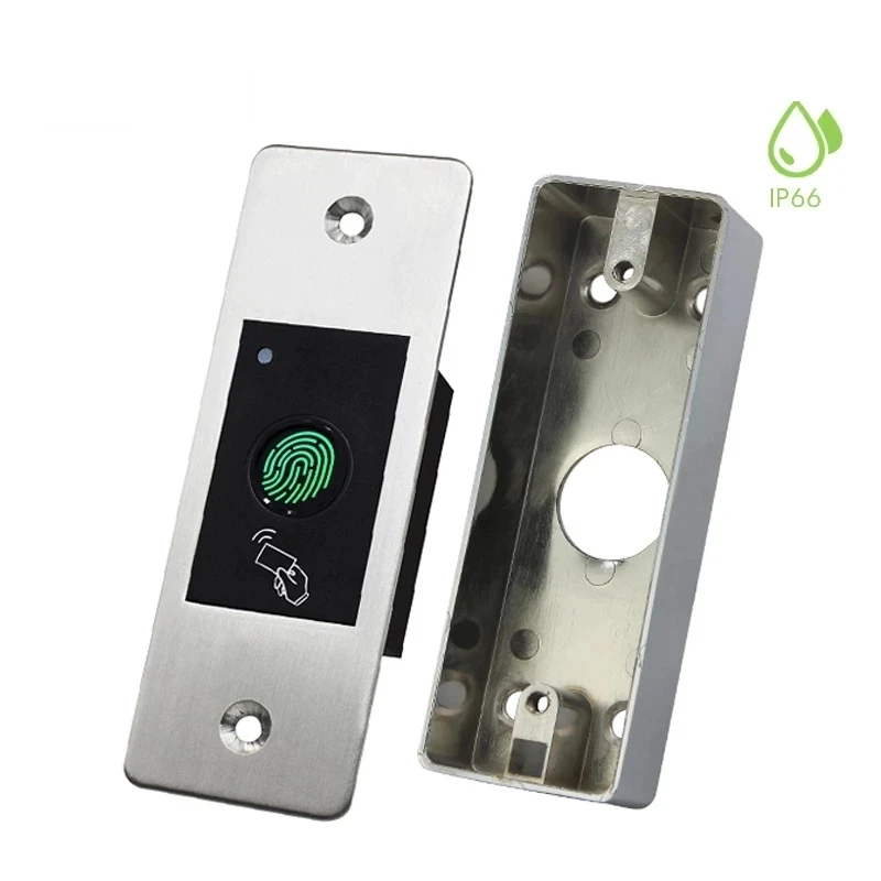 Imagem -05 - Leitor Rfid Keyless Porta Abridor Metal Controle de Acesso Scanner à Prova Dágua Incorporado Leitor de Impressão Digital 800 Usuários Mini Ip66 918v