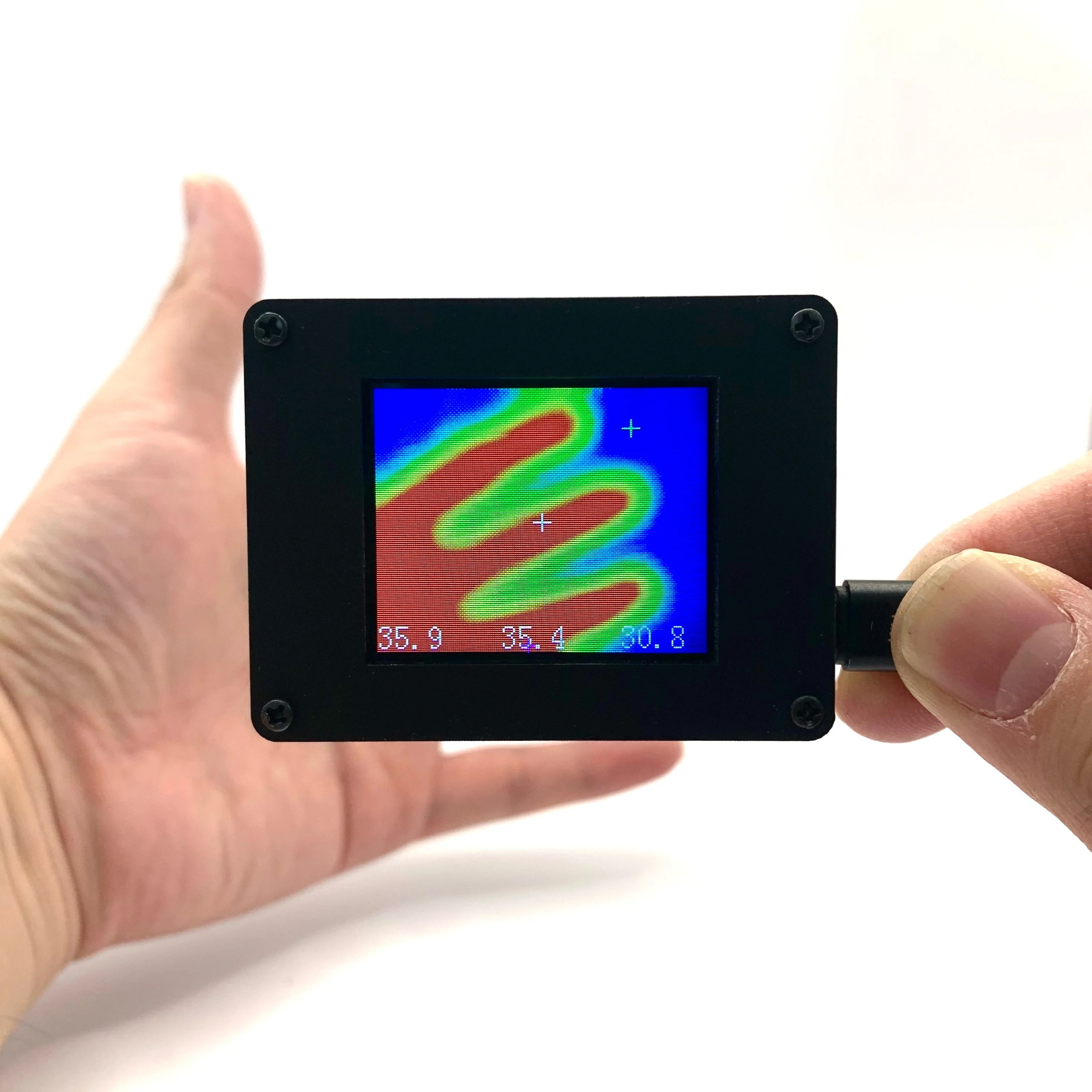 

TOOLTOP Simple Version MLX90640 32x24 Digital Infrared Thermal Imager 1.8 Inch TFT Display Handheld Infrared Temperature Sensor