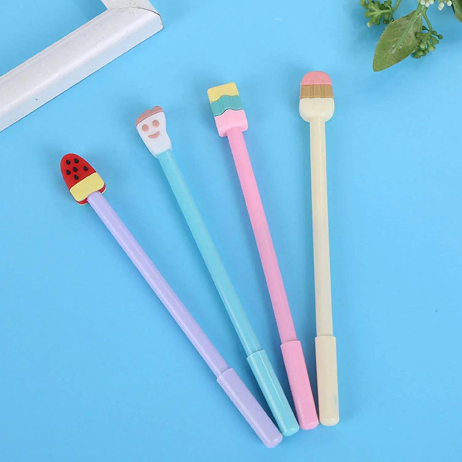 

Wholesale Gel Pens Set Fashion Cute Colorful Kawaii Lovely Colorful Popsicle Ice Cream Gel Ball Pens Office School Stationery