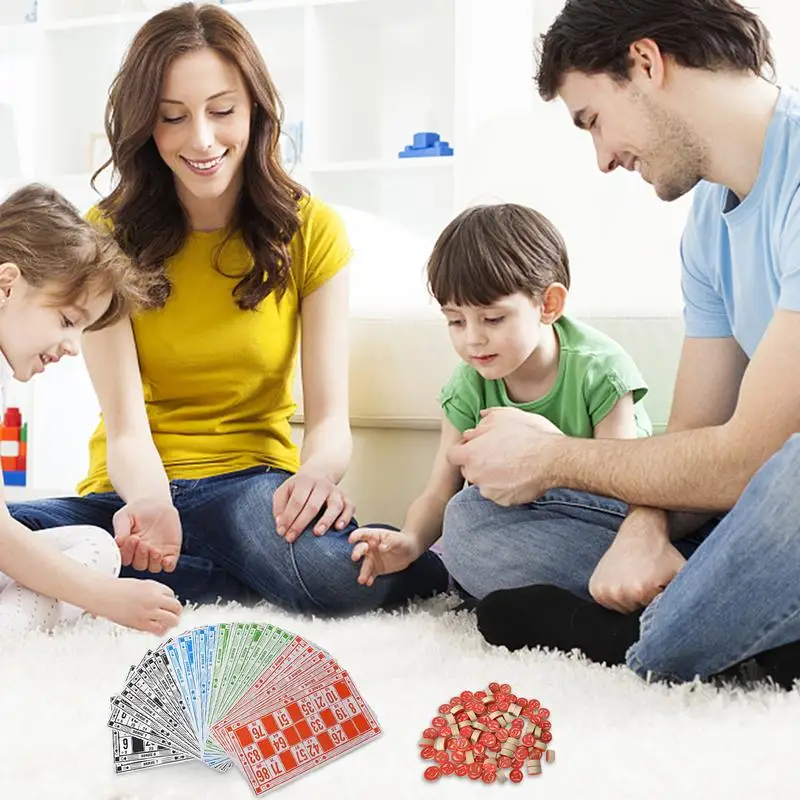 Jeux de société Loto pour adultes et enfants, ensemble de bingo de voyage, jouets d'apprentissage et d'éducation vintage, jeux de stratégie