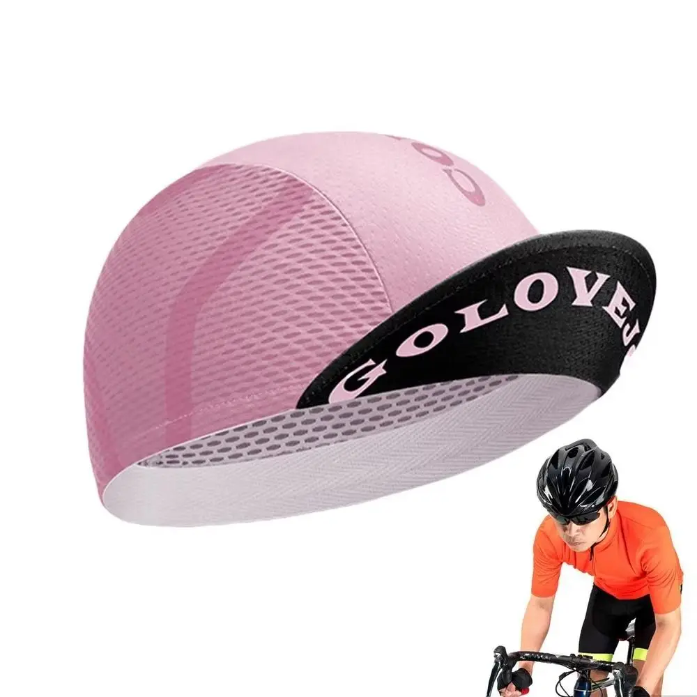 

Polyester Summer Cycling Cap Sweat Wicking Breathable Road Bicycle Cap Lightweight Quick Dry Colorful Bike Headwear