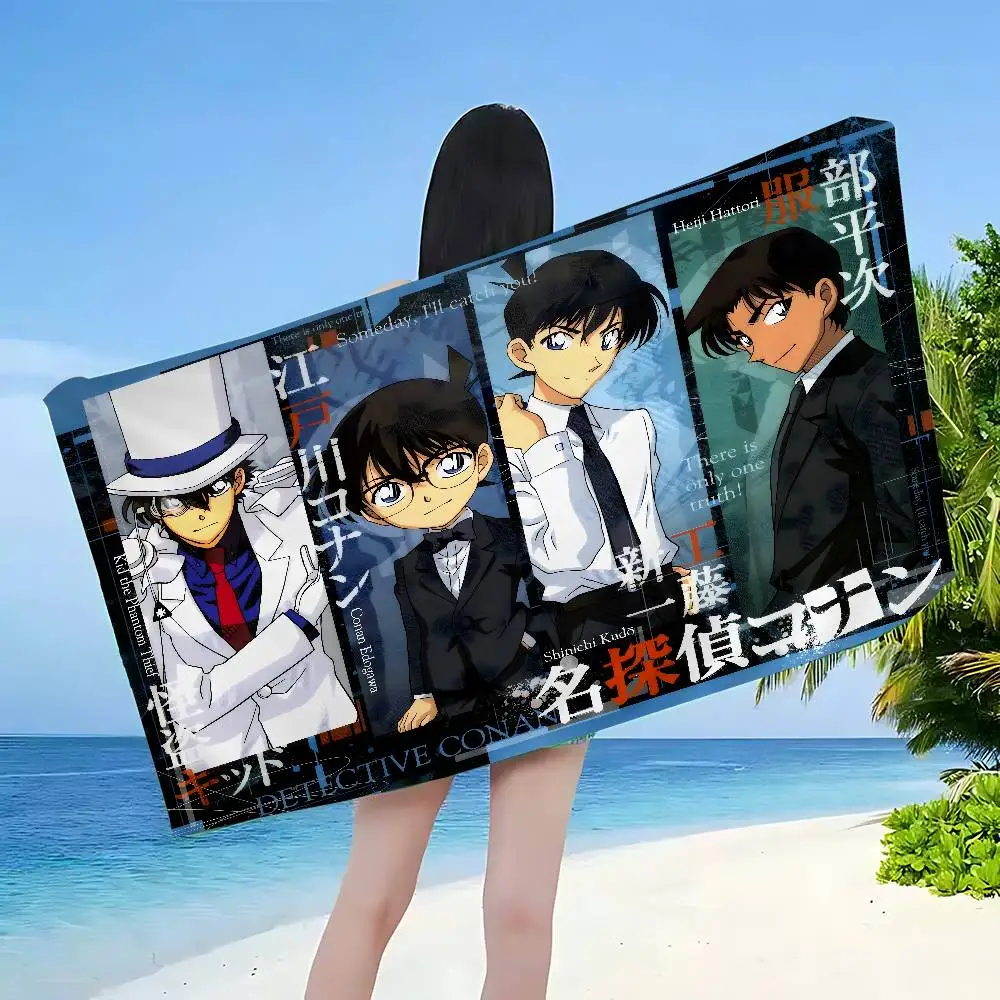 3D D-detective C-conan Anime Microfiber Beach Towel Absorbent Quick dry Soft Yoga Swimming Resort Mountain Climbing Towel