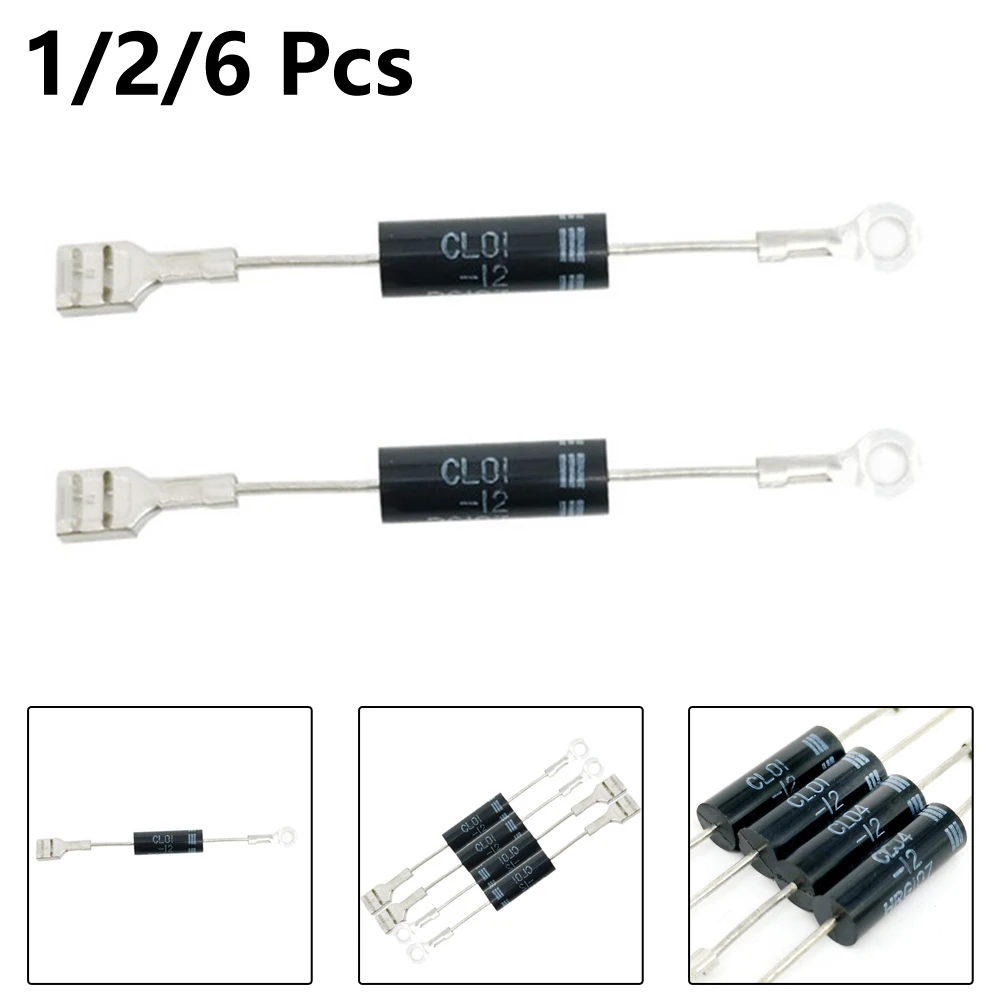 1/2/6pcs Microwave Diode Unidirectional CL01-12 High Voltage Microwave Model Unidirectional Universals High Voltage Diode