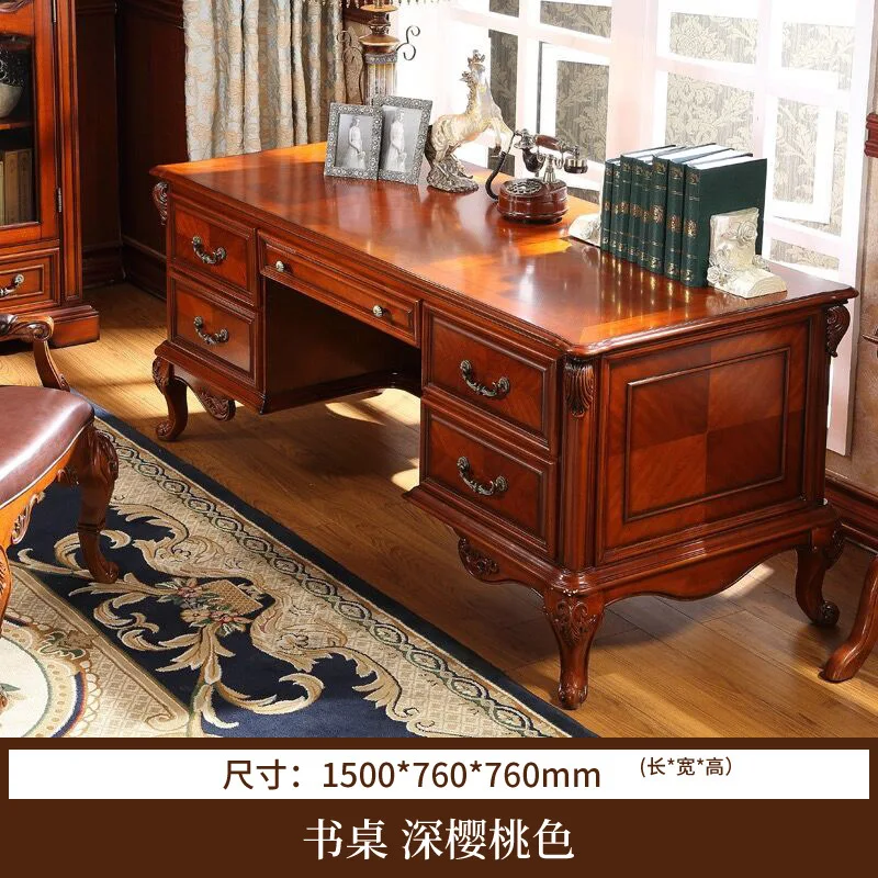 American desk, European solid wood desk, computer desk, household desk