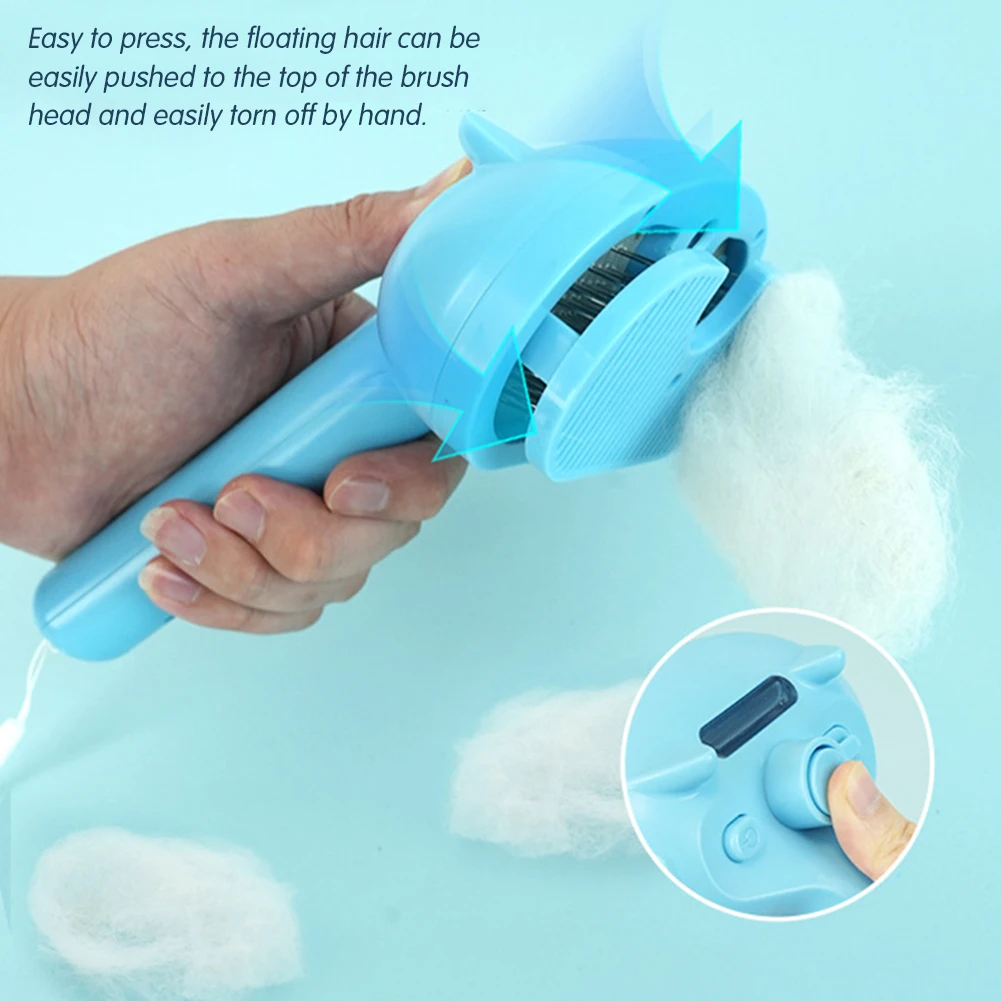 Multifunctional 3 in 1 Steamy Cat Brush Remove Static Flying Hair Pet Grooming Brush for Indoor Dog Comb Pet Accessories