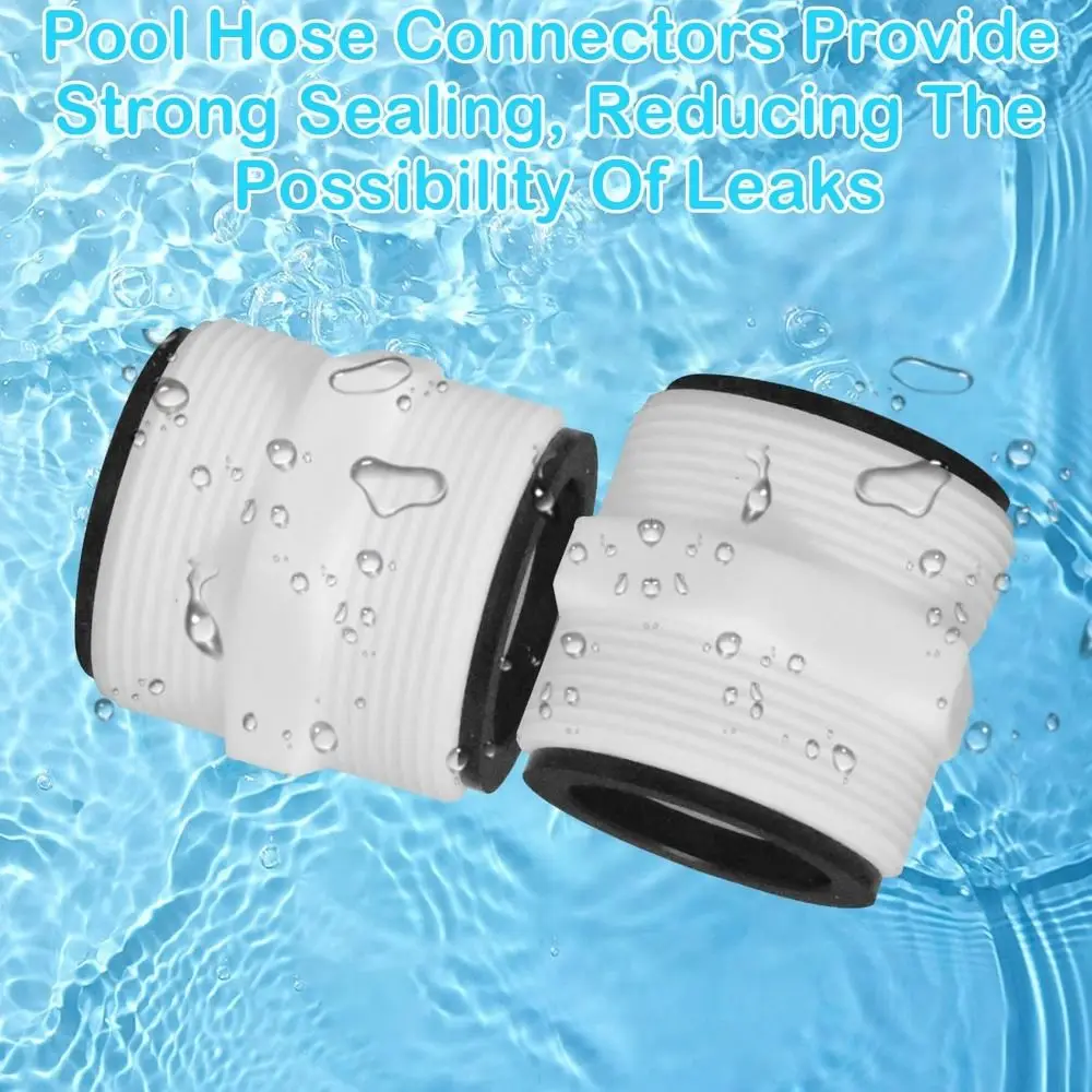 New PVC Pool Hose Connector Adapter 1.5-Inch White Dual Outlet Control Ground Swimming Pool Parts For Colemans