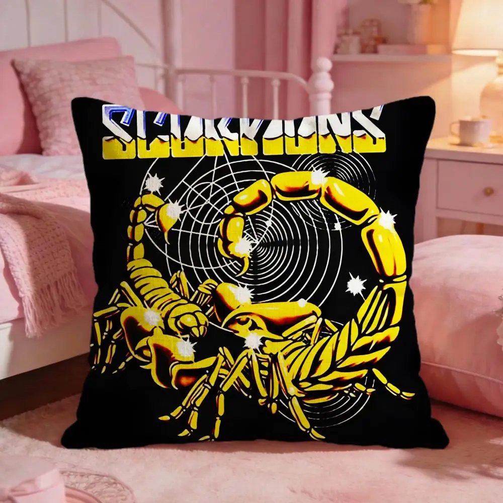 Scorpions Band Hot Cushion Cover Premium Comfort Reversible Pillow Cove -Two In One Design For Any Room & Car Interior