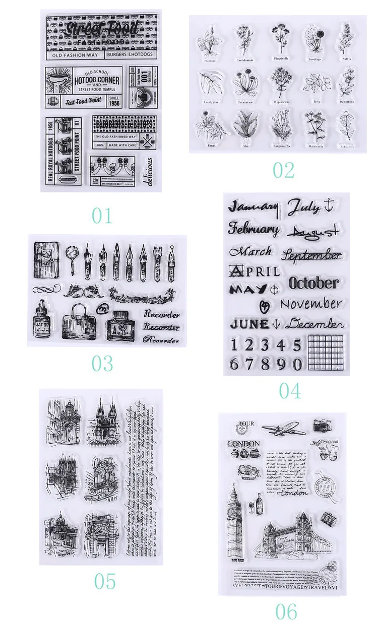 

1pc Clear Stamp Transparent Silicone Stamp Spill and Splatter Rubber Stamp for Scrapbook Journal Card Making