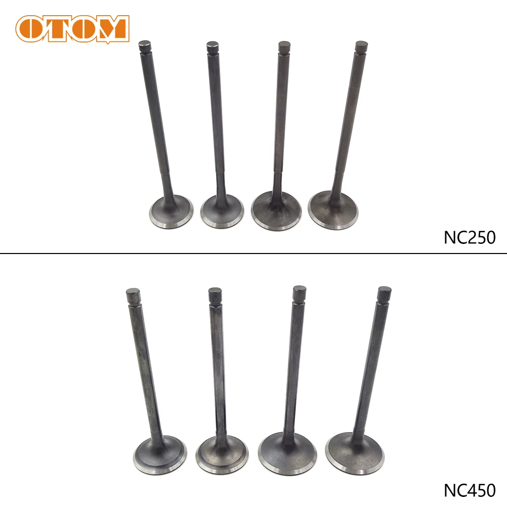 OTOM For ZONGSHEN NC250 NC450 Motorcycle Engine Valve Intake Exhaust Stem KAYO T4 Off Road Motocros Dirt Bike Engine Spare Parts