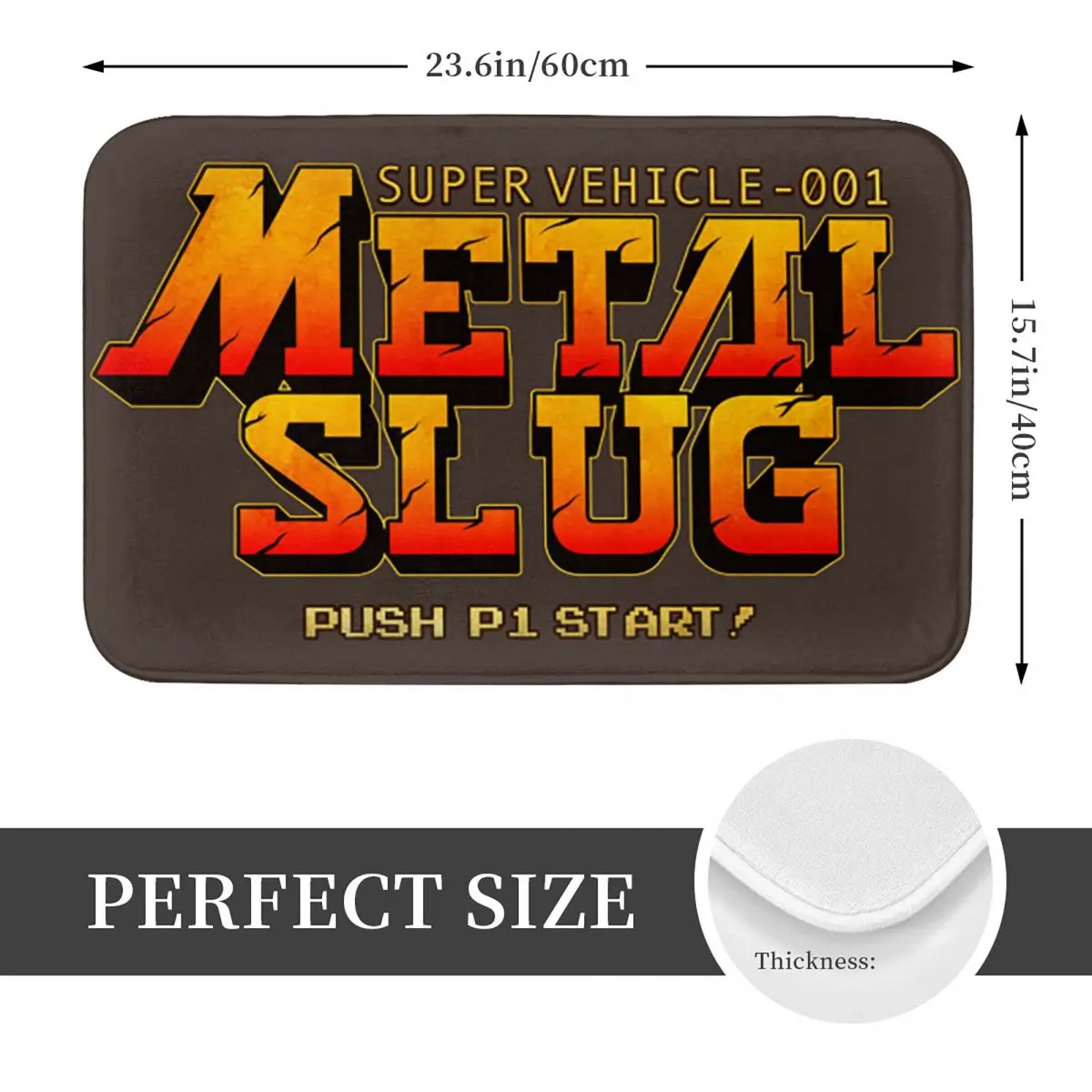 Game Metal Slug Non-slip Doormat Floor Mat Washable Carpet Rug for Kitchen Entrance Home Bedroom Footpad Mats