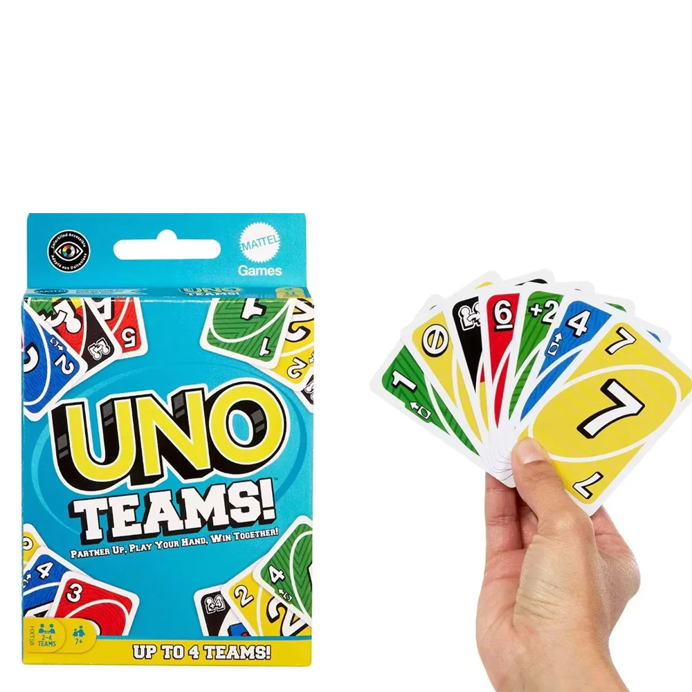 1 pcs  New Uno TEAMS! Game Board Games UNO Cards Table Family Party Entertainment UNO Games Card Toys Children Birthday gift