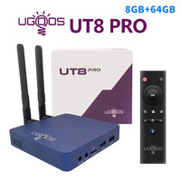 UGOOS UT8 PRO Smart TV BOX Android 11.0 DDR4 8GB RAM 64GB ROM RK3568 WiFi6 Media Player BT Voice Remote UT8 4G 32G Set Top Box