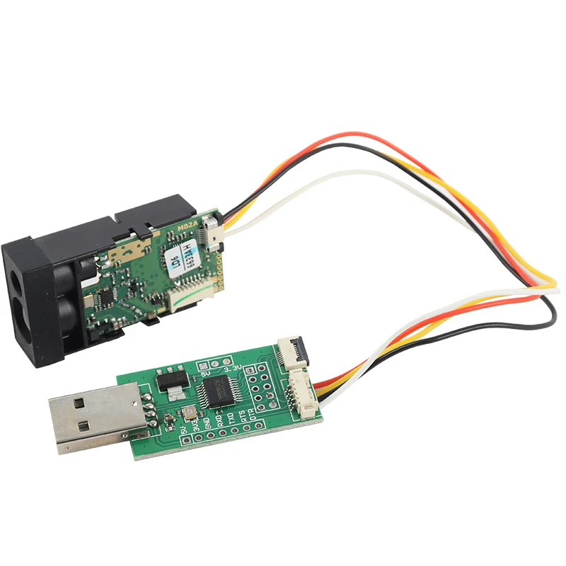 

LDK 60m Visible Red Beam Laser Ranging Sensor TTL Serial Laser Distance Module Laser Distance Meter Sensor