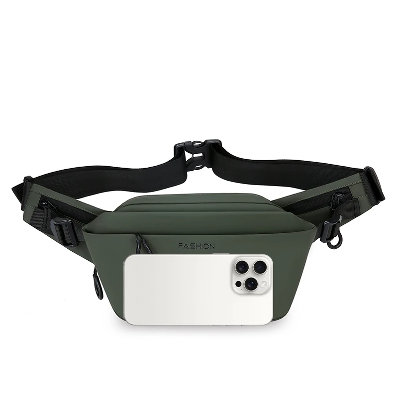 Men Minimalist Outdoor Sports Running Jogging Waist Bag Man Waterproof Fanny Pack Stylish Cross Body Belt Bag Waist Bag for Men