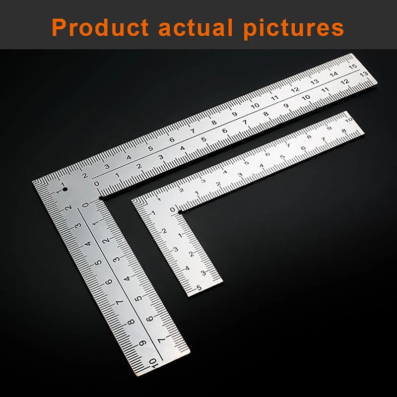 90° Mini Framing Ruler Measuring Layout Tool Stainless Steel Square Right Angle Ruler Precision For Building Framing Gauges