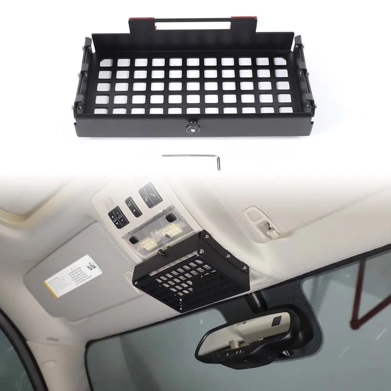 Accessoires pour Cadillac Escalade 2007-2014, boîte de rangement spéciale pour lunettes de soleil, porte-lunettes, organisateur de lunettes, boîte de rangement pour l'éclairage de plafond de la voiture