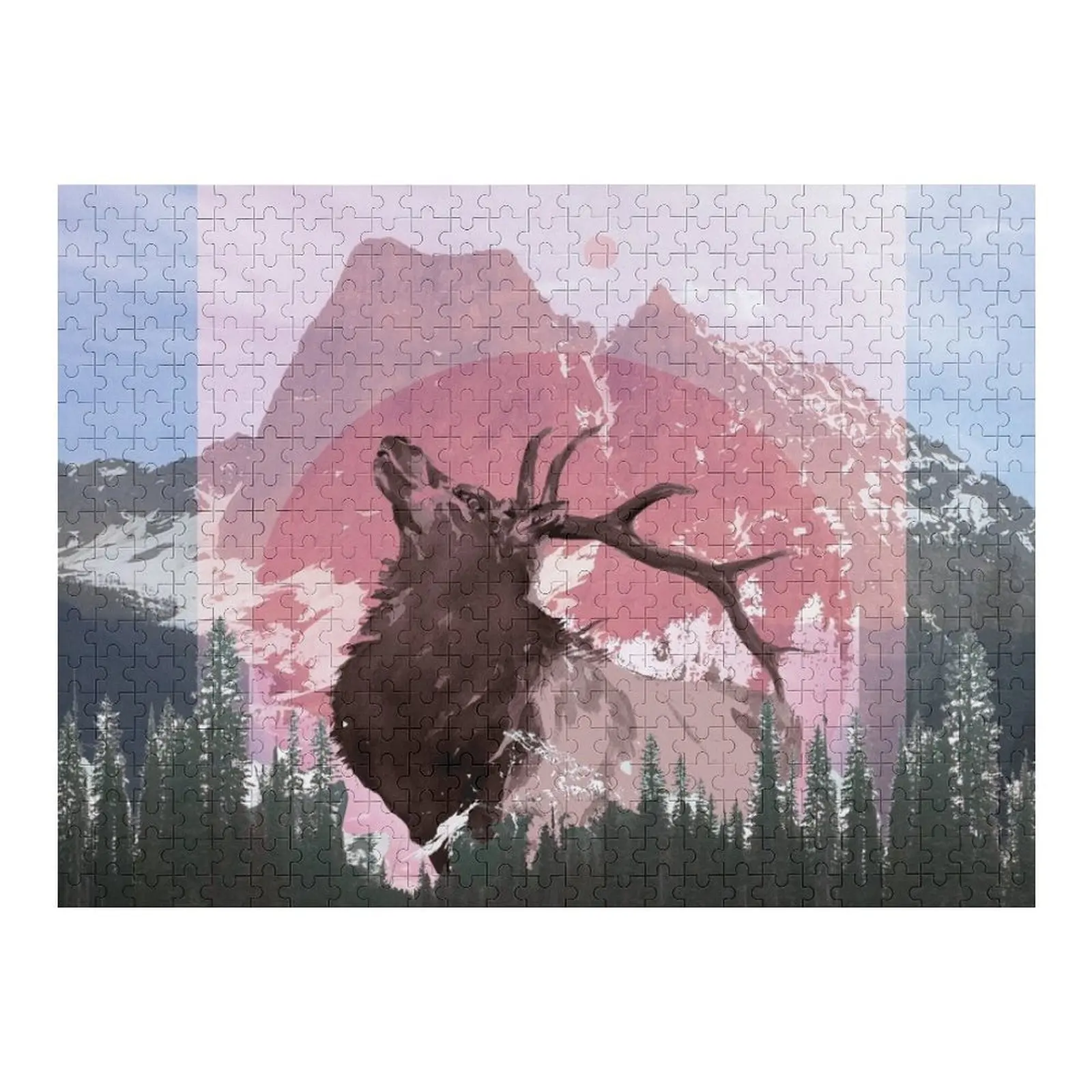 

Головоломка с изображением лося, персонализированная для детей, детская игрушка, подарочная головоломка на заказ