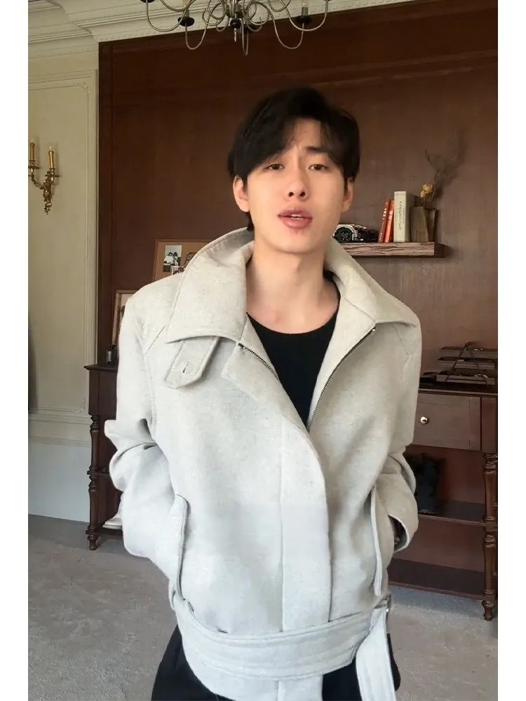 

Wool Blend Jacket Man Coat Mens Tiny Small Little Miniature Diminutive Minute Microscopic Minuscule Slight Light Slender Slim Bf