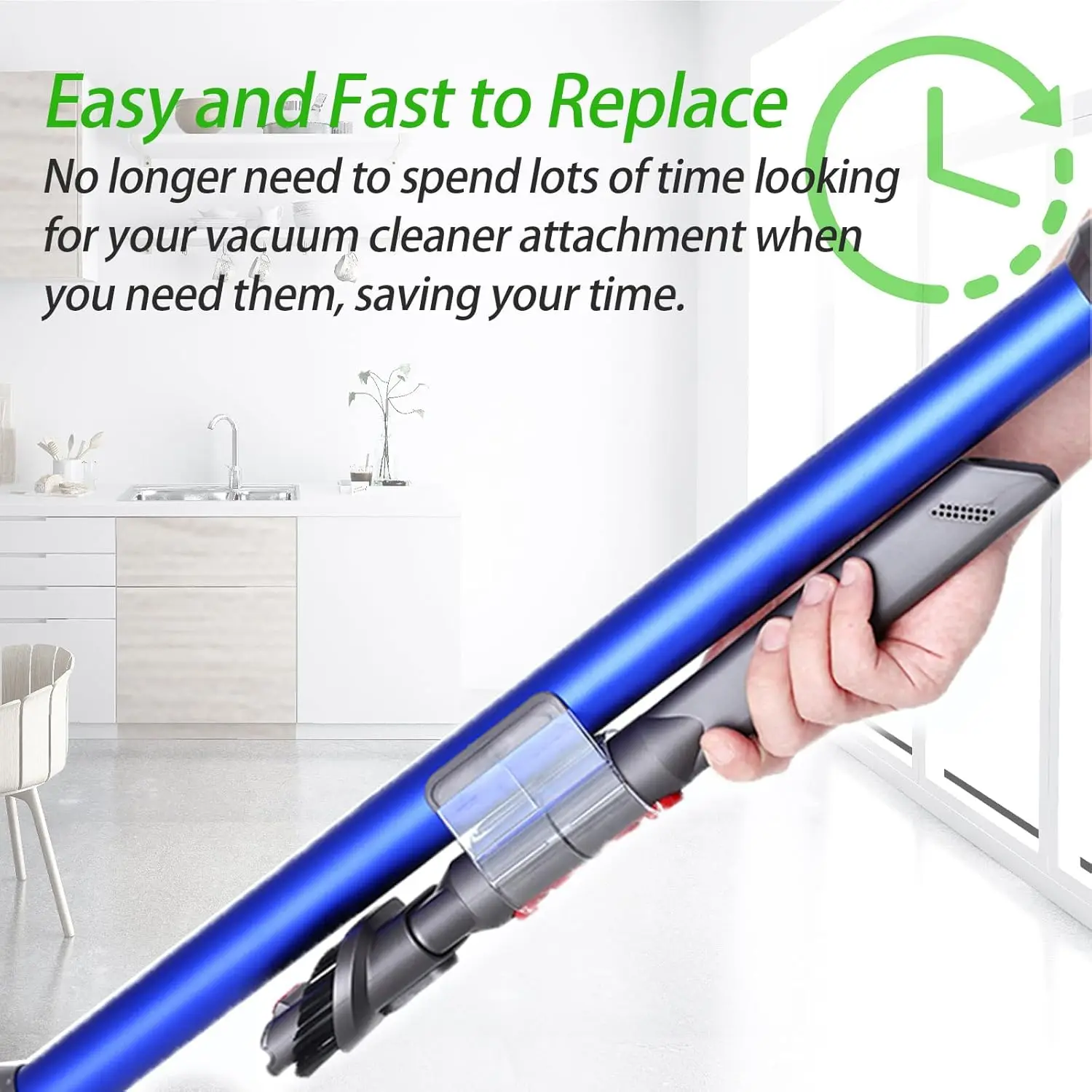 Clip di fissaggio per supporto di ricambio compatibile con l'accessorio per aspirapolvere senza fili Dyson V11 V10 V8 V7