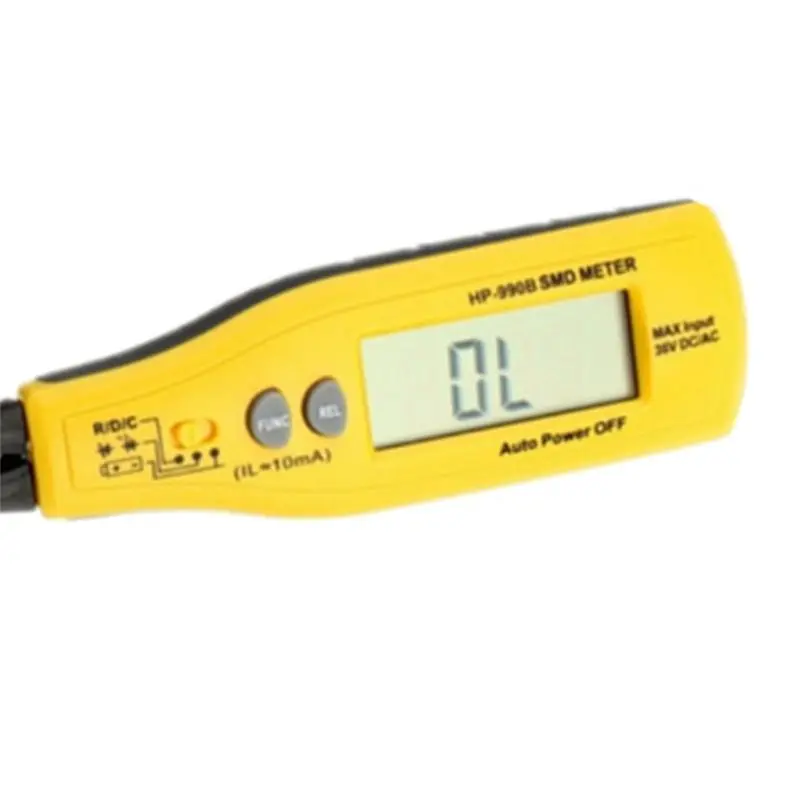Holdpeak Digital SMD Tester Capacitance Meter Resistance Meter Diode/Battery Test Power Battery Tester HP-990B-N37R