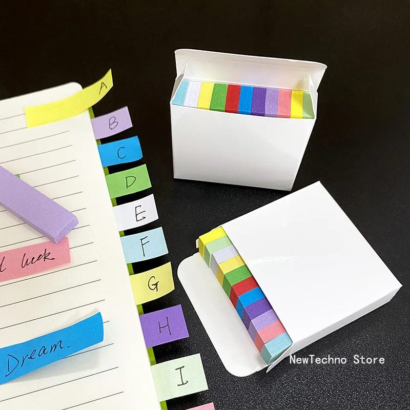 550 Sheets Colored Sticky Notes Scrapes Stickers Paper Colorful Notepad Writing Pads School Stationery Office Supplies