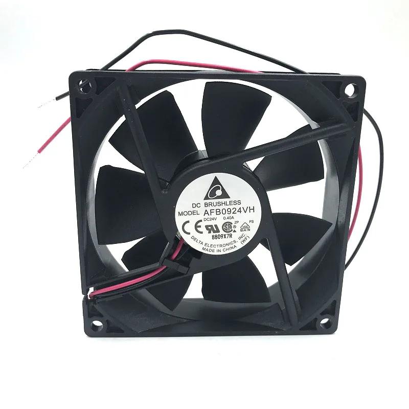 for delta AUB0924VH AFB0924VH 9225 DCC 24V 0.40A 3800RPM 81.5CFM axial server inverter cooling fan