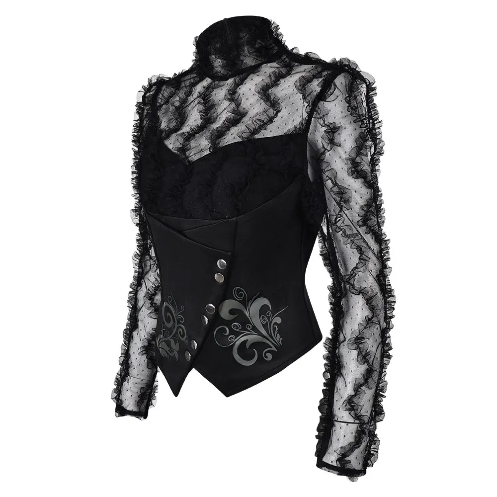Fantasia Wicked Elphaba Cosplay Women Costume Disguise for Woman Tops Corset Hat Female Outfits Halloween Carnival Party Clothes