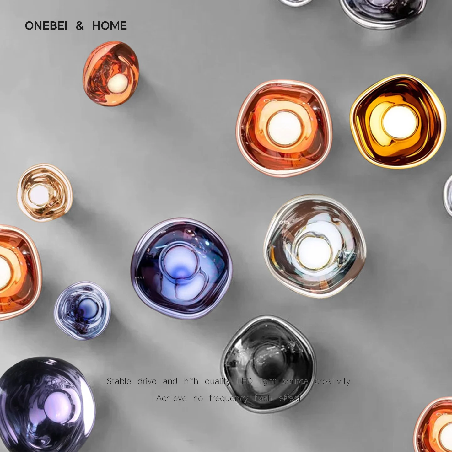Lava Glass Texture Wall Lamp Nordic Designer Wall Lamp Dimmable Background Light Living Room Bedroom Study LED Decorative Light