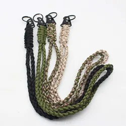 Outdoor Paracord Rope Keychain EDC Survival Cord Lanyard for Camera Telescope Phone Military Emergency Strap for Hiking Camping