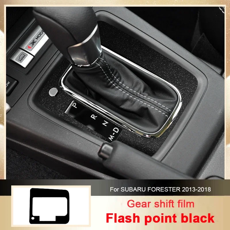 

Car Carbon Black Interior Sticker For SUBARU FORESTER SJ 2013-2018 LHD Lifting Window Panel Decal Gear Door Protective Film