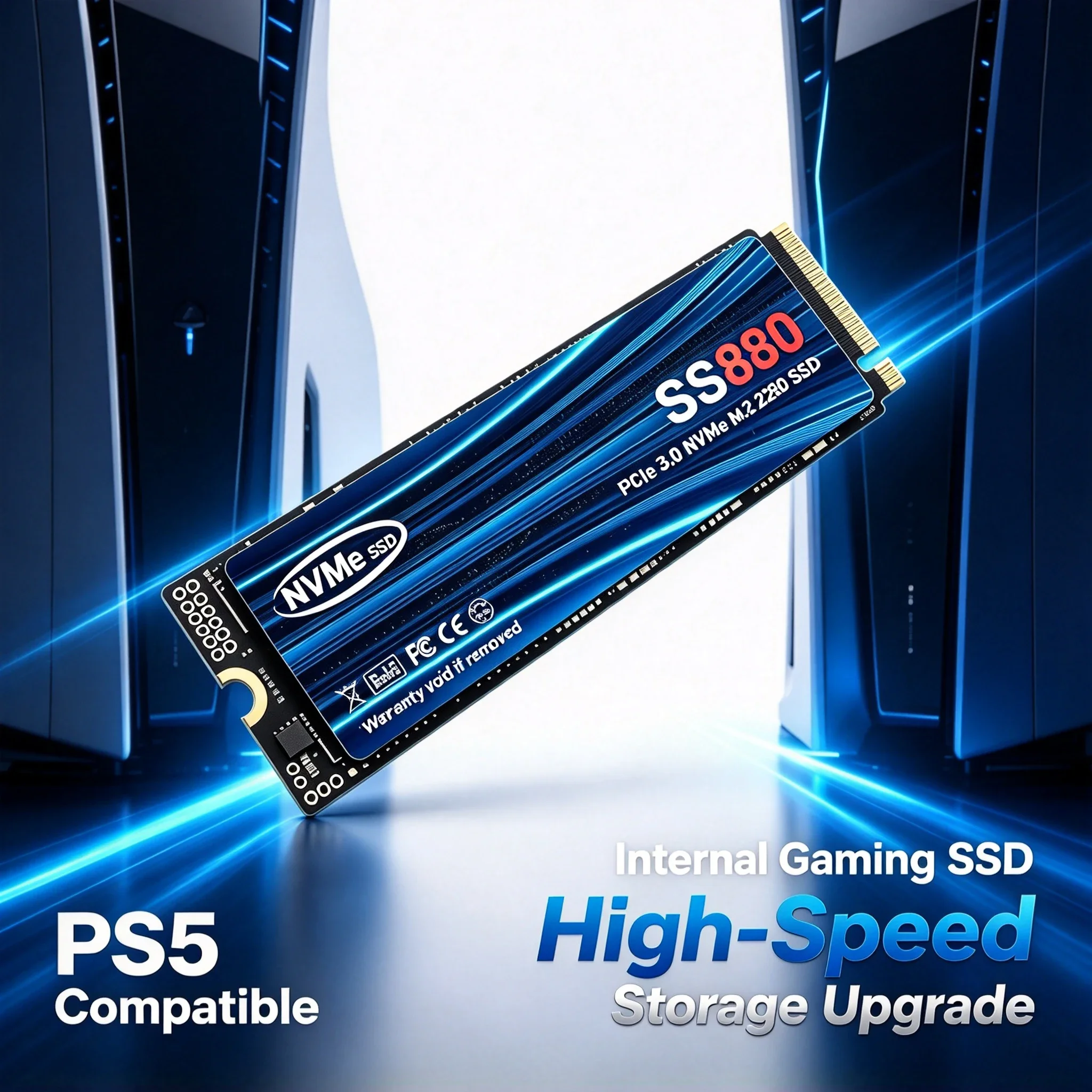 Original SS880 M.2 NVMe SSD, PCIe 3.0 2280 Internal Solid State Drive, 500GB-4TB High Speed SSD Disk for Desktop & Laptop