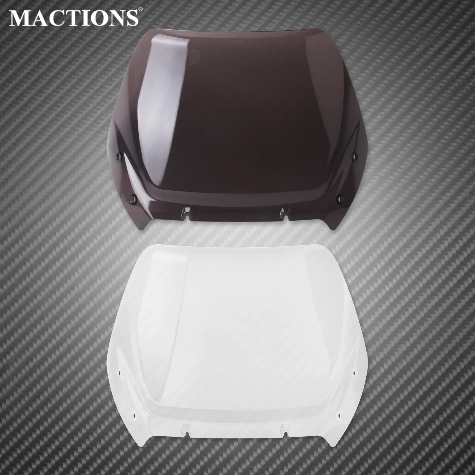 

Motorcycle Wind Fairing Deflector Front Glass Cover 12" Windshield Upper For Harley Touring CVO Road Glide FLTRXSE 23 2024-Later