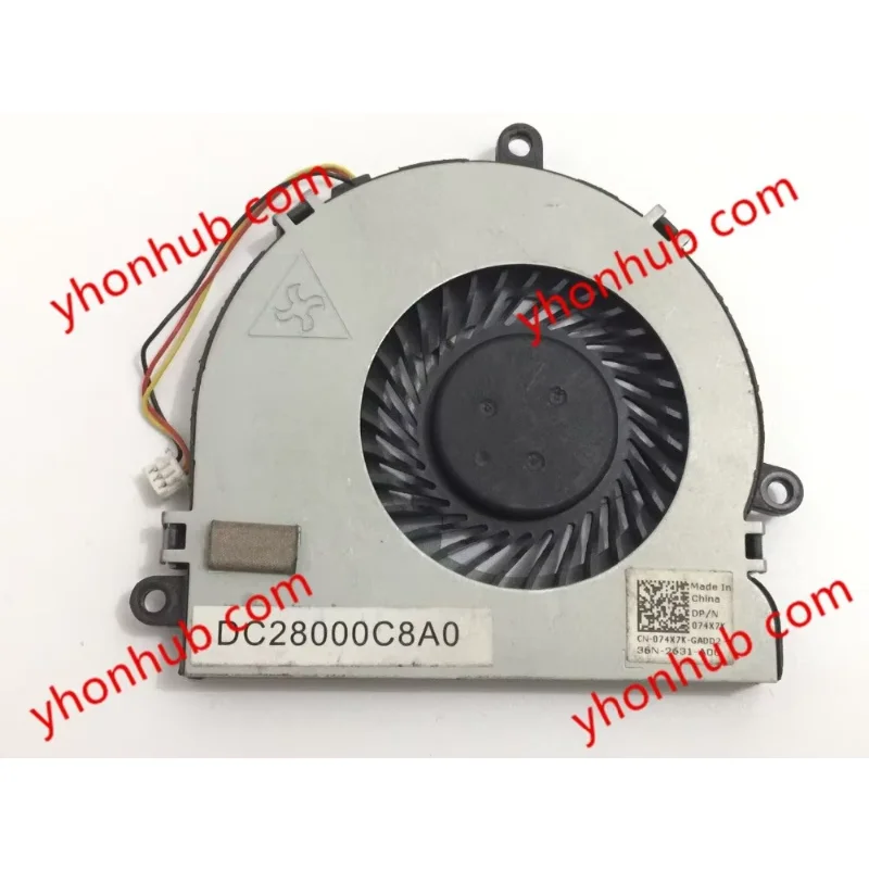 ADDA AB07005HX08K300 DC 5V 0.40A 3-wire Server Cooling Fan