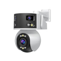 Srihome Sh055  8MP 180Degree  Triple Lens Wireless PTZ IP Dome 5X Zoom AI Humanoid Detection Home Security CCTV Baby Monitor
