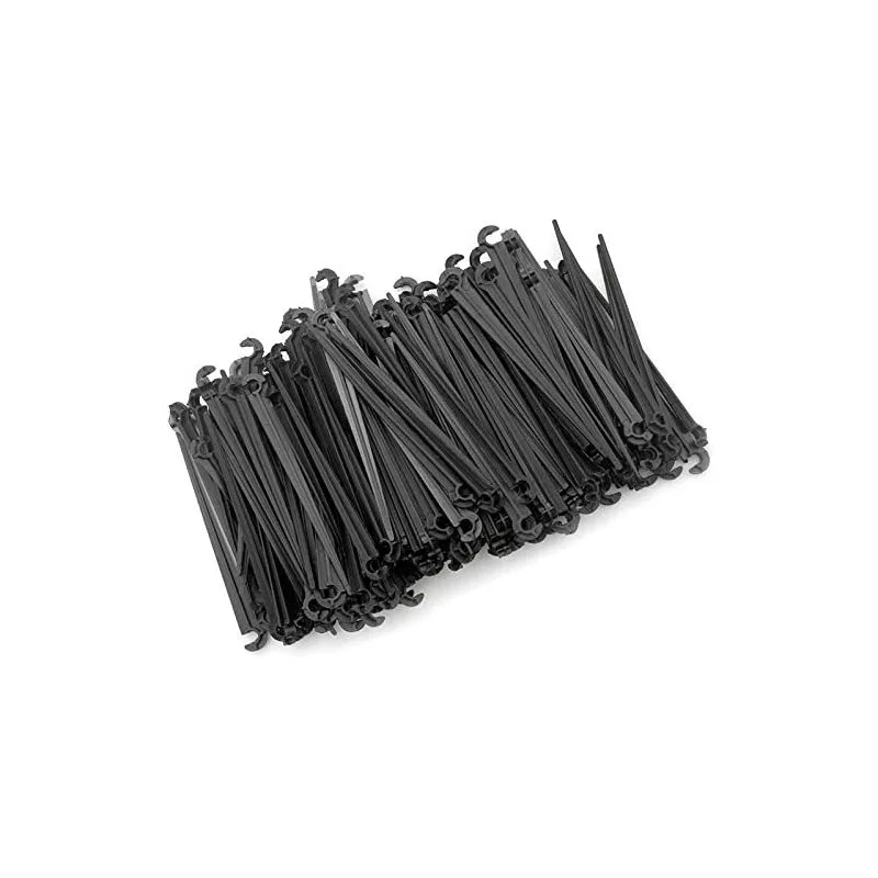 Pack 50 x black microtube fasten pickaxe