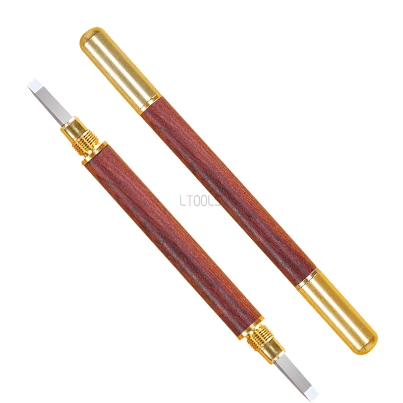 Hand Tools Tungsten Steel Pure Copper Carving Knife Detachable Jade Seal Carving Wood Carpentry Tools Novelty Woodworking Tools