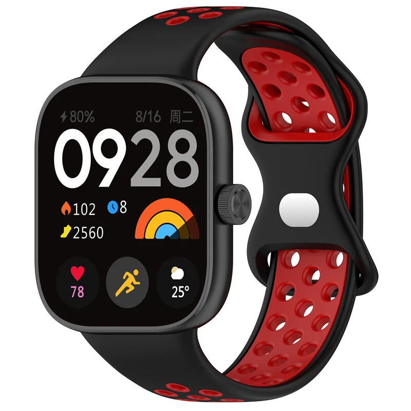 Bracelet en silicone respirant pour Redmi Watch 4, Xiaomi Band 8 Pro, Bracelet de remplacement, Bracelet souple pour Redmi Watch4