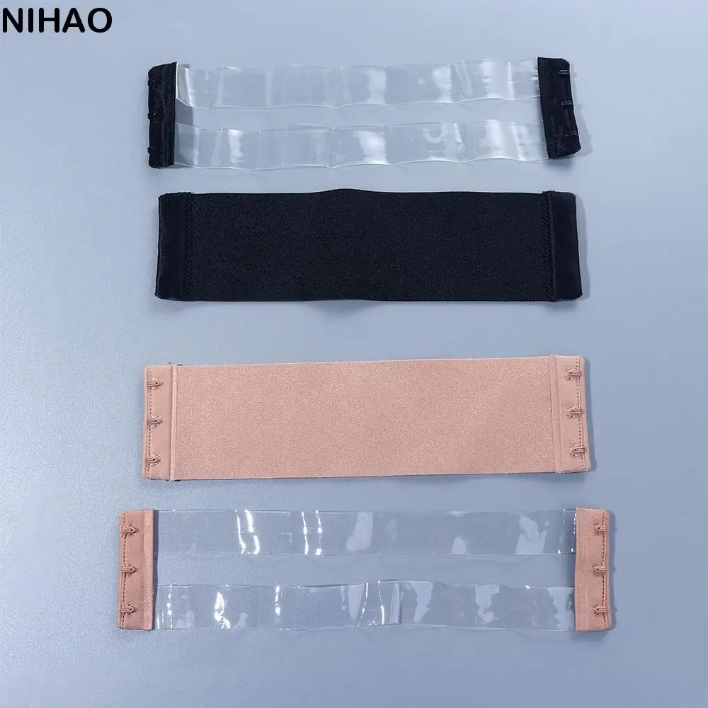 

Non Slip Useful 3 Hooks Women Elastic Band Transparent Bra Extender Extension Buckle Bra Accessories Bra Buckle