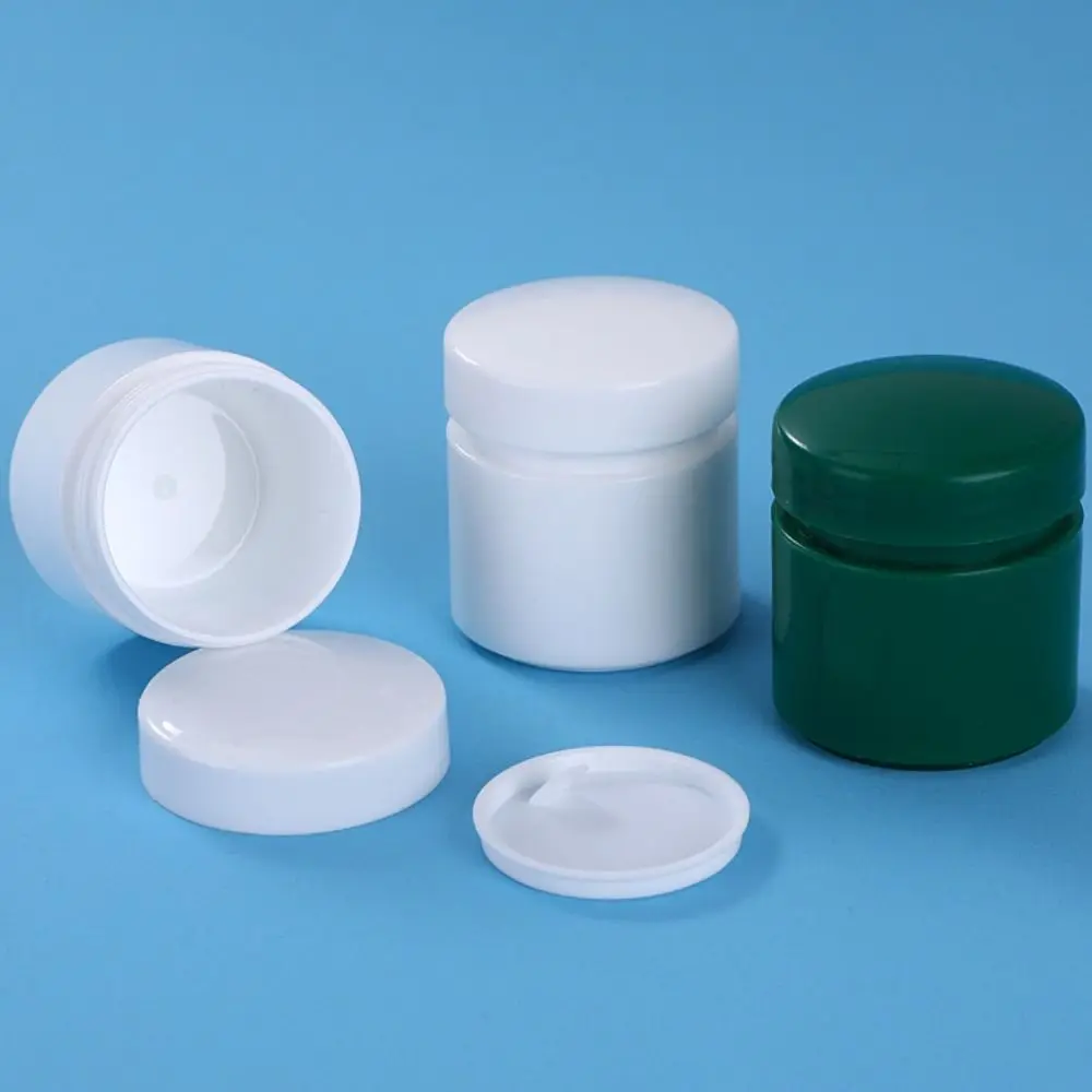 5PCS Plastic Facial Cream Jar New Refillable White Cosmetics Container Lotion Container Travel