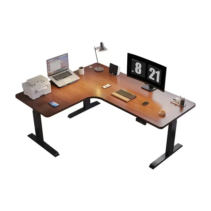 

Corner Intelligent Electric Lifting Table Legs Electric Home Desk Desk L-shaped Worktable Corner Computer Table