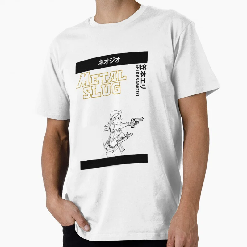 

Eri Kasamoto 0129 Metal Slug Heavy Machine Gun Arcade Gift T shirt Retro War Game Graphic clothes All size Tops cartoon Tee