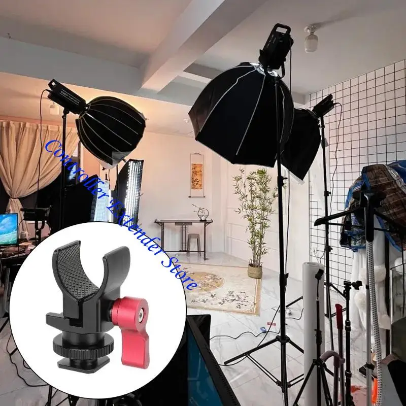 N84B Super Clamp Microphone أحذية بارد محول جبل ألومنيوم ملحق التثبيت