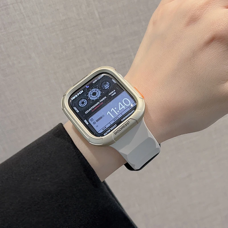 Weiche TPU-Hülle für Apple Watch 10 9 8 Gehäuse 46mm 42mm 45mm 41mm 44/40mm Ultra Schutz iWatch Series 7 SE 6 5 Stoßfänger Zubehör – Detail 7