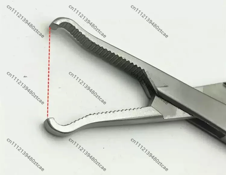 Orthopedic Finger Metacarpal Bone Holding Forceps Bone Grasping Clamp Stainless Steel Human Pet Veterinary Surgical Tool
